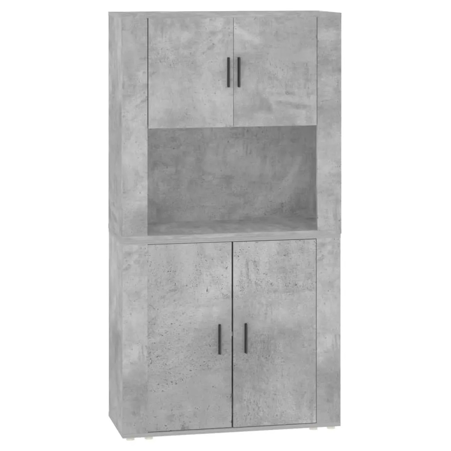 vidaXL Highboard Betongrau Holzwerkstoff 3185355