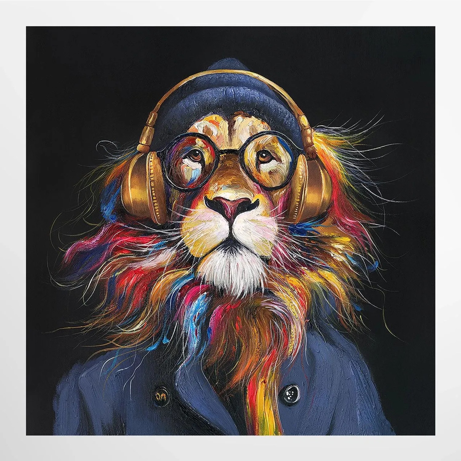 ArtUniverse Leinwandbild King Of The Jungle Beats 70 x 70 cm