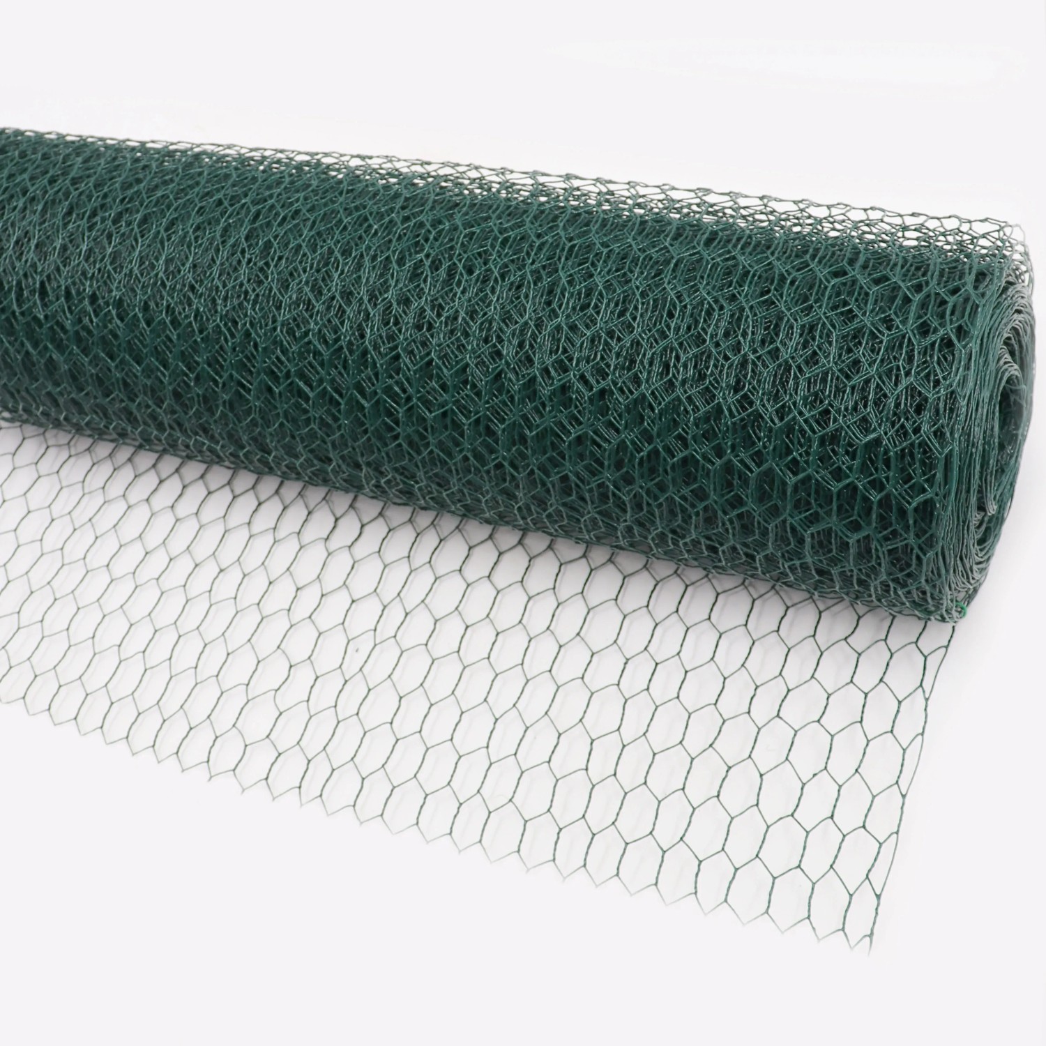 Aquagart Sechseckgeflecht, 20m Rolle, grün. Hühnerzaun, Kaninchendraht, Hasengitter.