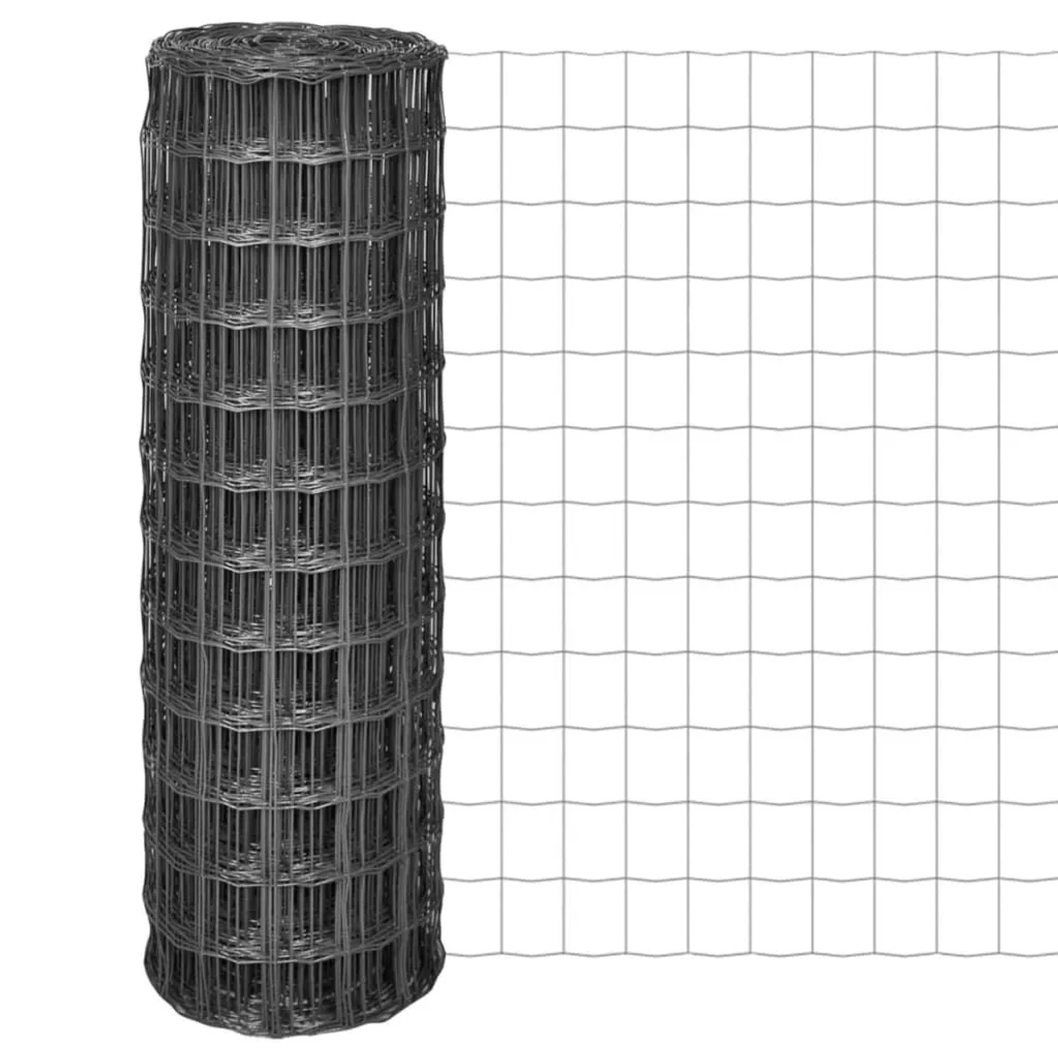 vidaXL Eurozaun Stahl 25 x 1,2 m Grau 142516 günstig online kaufen