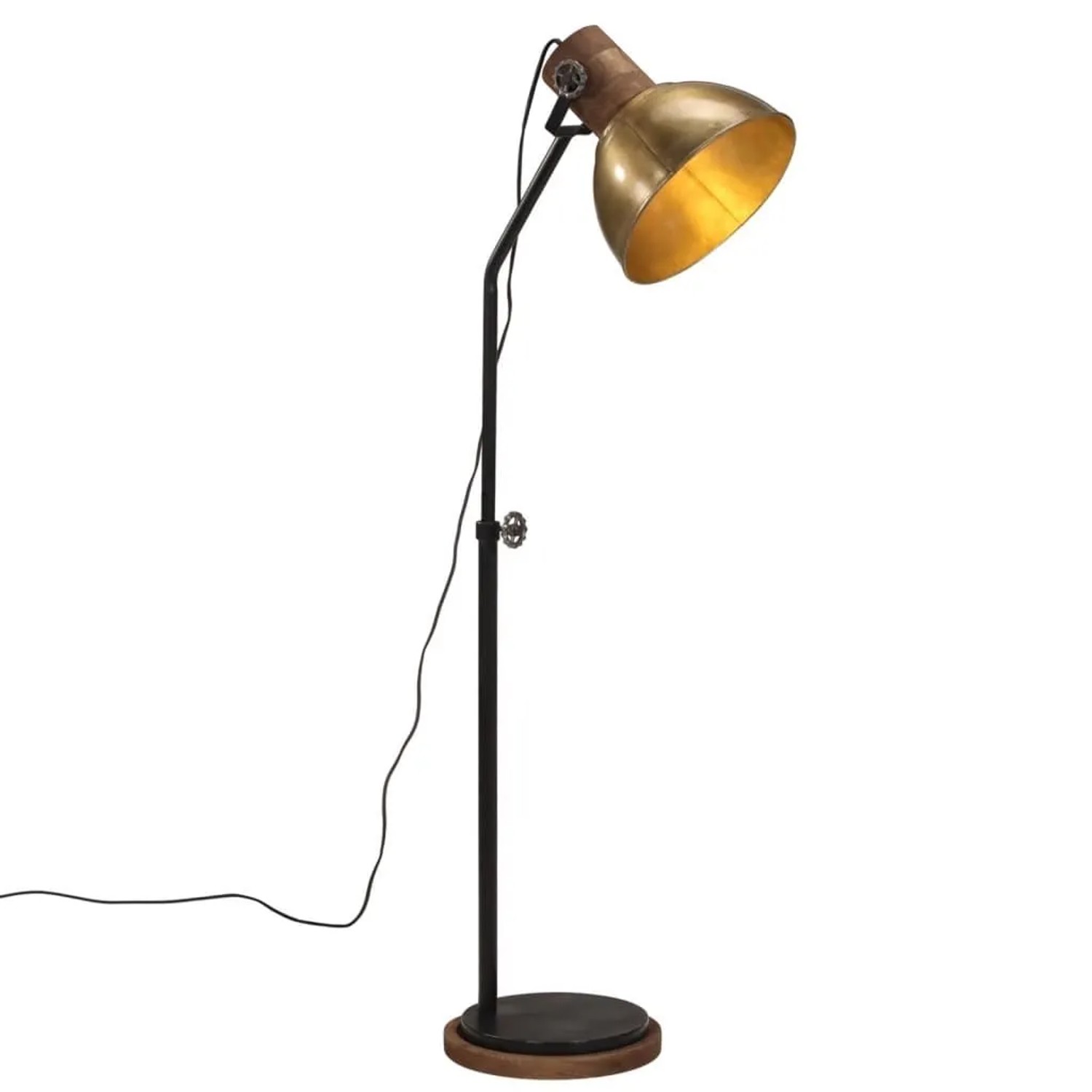 vidaXL Stehleuchte 25 W Antik Messing 30x30x100-150 cm E27 371957