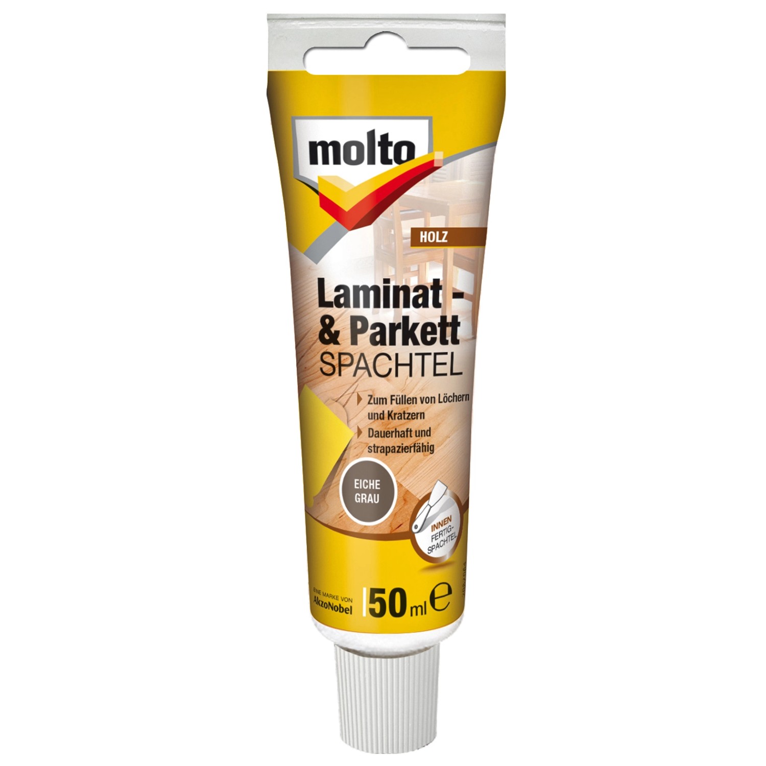 Molto Laminat- & Parkettspachtel Eiche Grau 50 ml