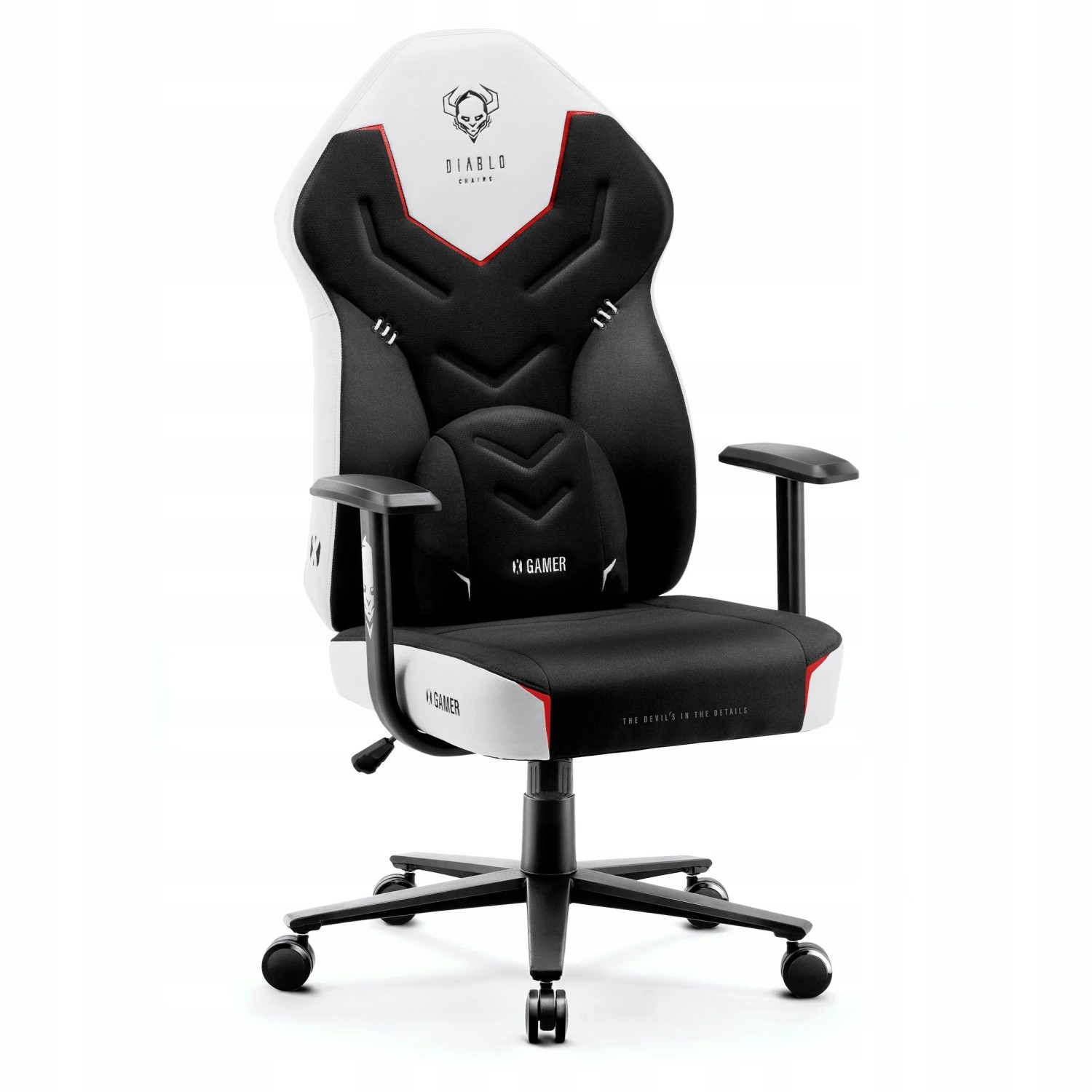 Diablo Chairs  X-Gamer Gamingstuhl Schwarz-Weiß