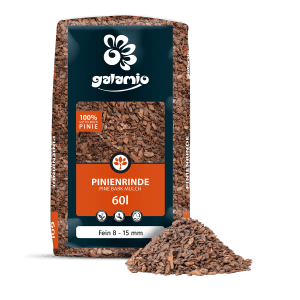 Galamio Pinienrinde Fein, 60l Sack, 1/3 Palette (780l). Bodenabdeckung für den Garten.
