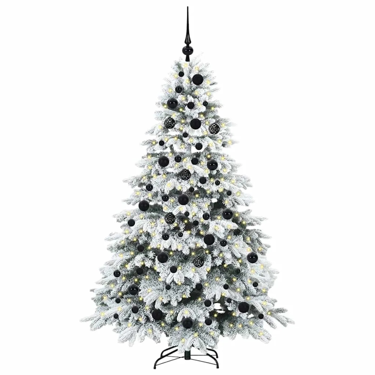 vidaXL Künstlicher Weihnachtsbaum mit 300 LEDs Grün 180 cm PE und PVC 3397615