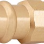 Press-Übergangsmuffe aus Rotguss, 18 mm x 18,6 mm (Rp 1/2) für Kupferrohre.