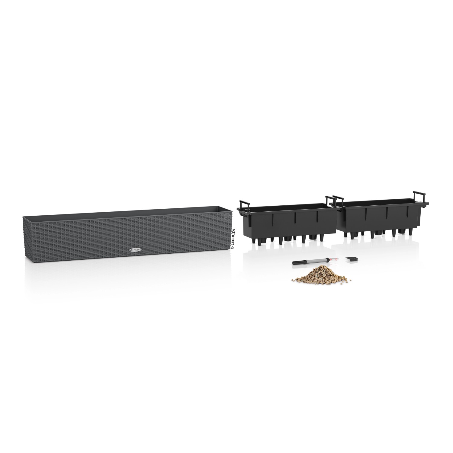 Printbtw Füllschachtdeckel Für Lechuza Balconera - Schwarz, Grau, Weiß