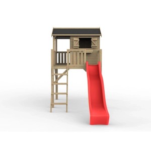 Prestige Garden Stelzenhaus Funny XXL KDI Inklusive Rutsche Rot