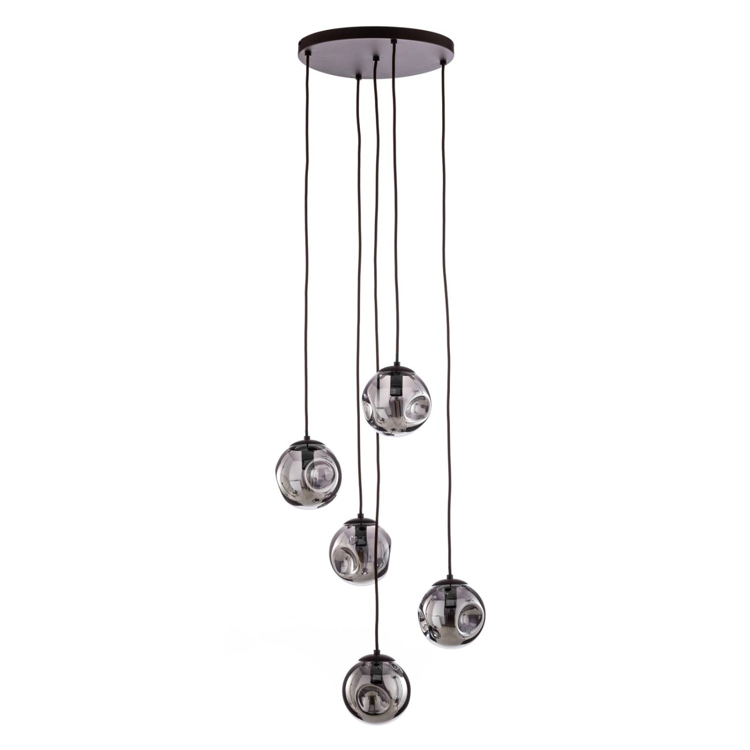 Lindby Pendelleuchte Valentina 10019842 Design Modern in Alu aus Glas 5-fla günstig online kaufen