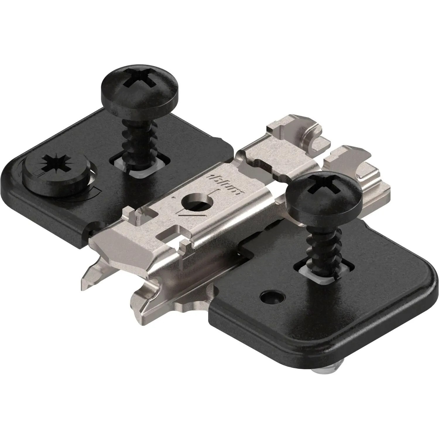 Blum Exzenter-Kreuzmontageplatte Clip Onyx Stahl Expdando Distanz 0 mm