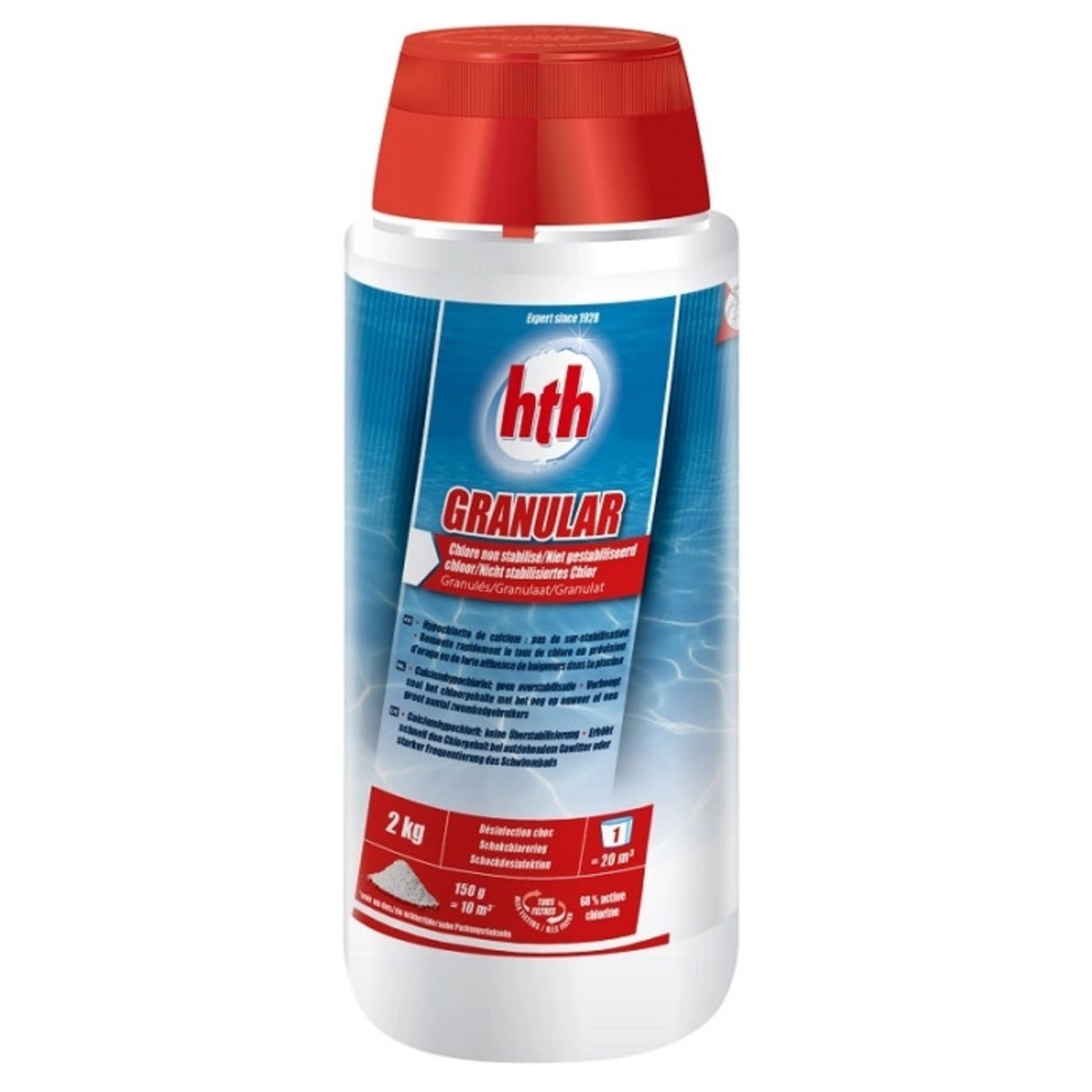 HTH Granular Chlor 68% 2 kg Schnell Löslich Anorganisch Pool Desinfektion günstig online kaufen