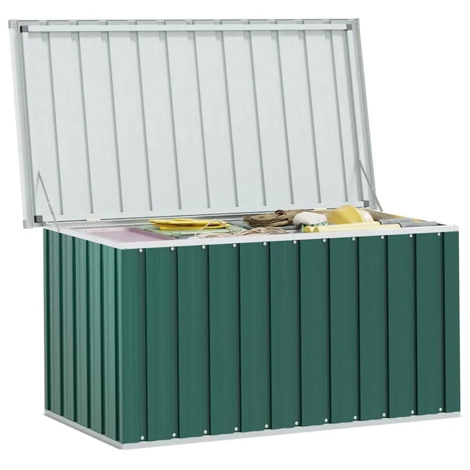 furnicato Auflagenbox Grün 129 x 67 x 65 cm kaufen bei OBI