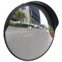 DELUKE Verkehrsspiegel, Ø45cm, konvex, schwarz. Outdoorspiegel für mehr Sicherheit im Straßenverkehr.