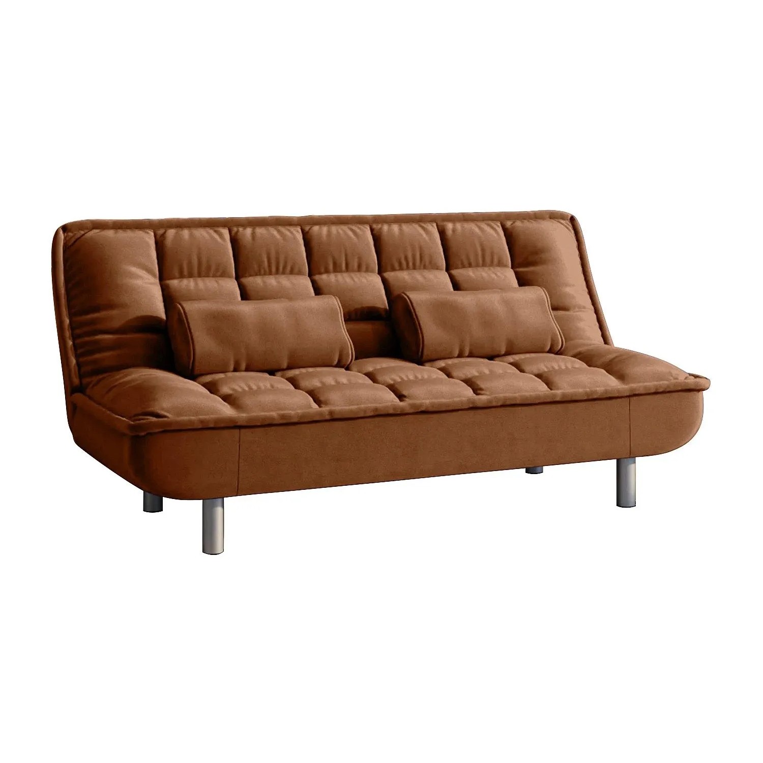 Vente-unique Schlafsofa Mishan Braun 190 cm