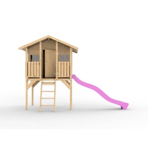 Belladoor Stelzenhaus Toby Inklusive Rutsche Pink
