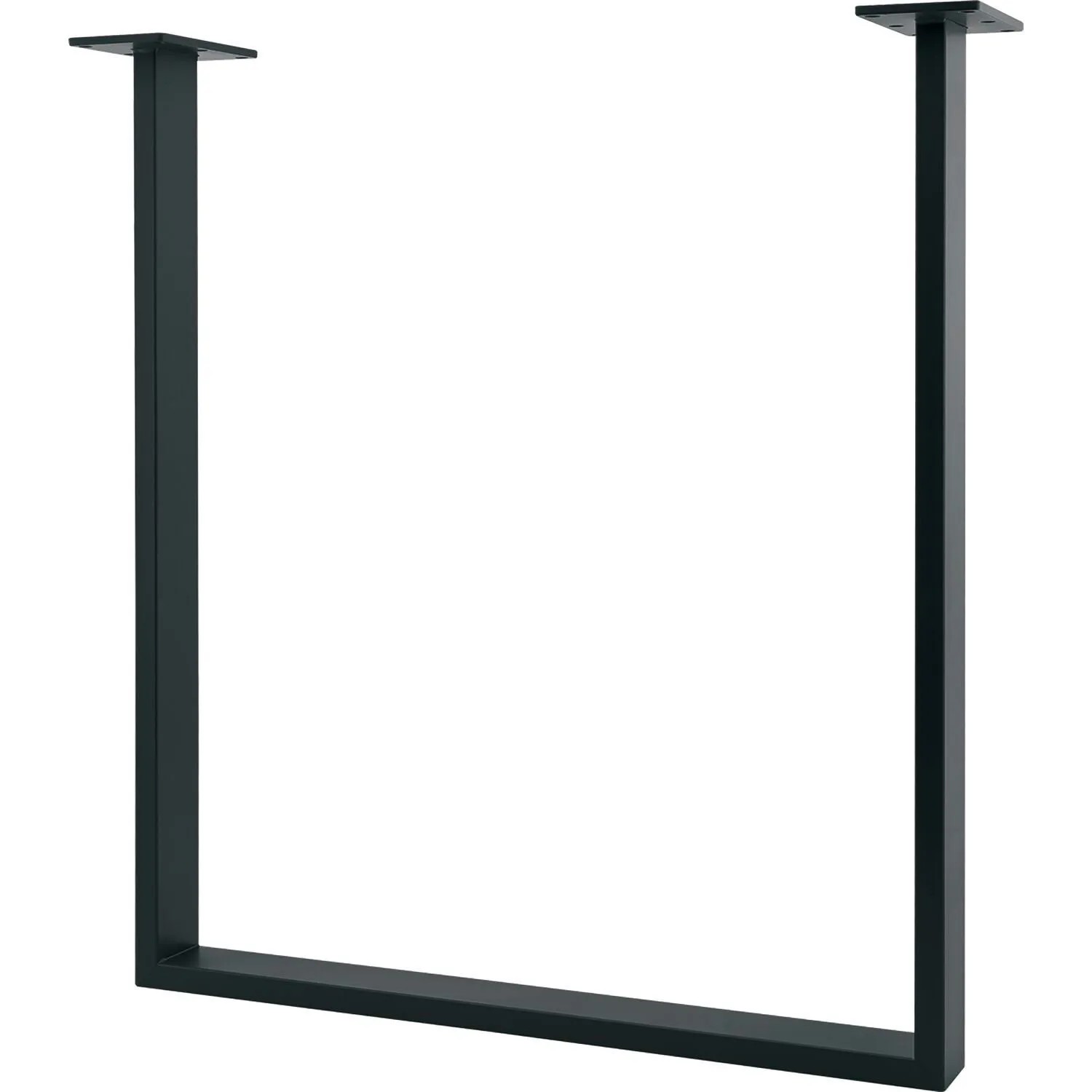 Simausrom Tischkufe Regular Slim Stahl Schwarz Lackiert