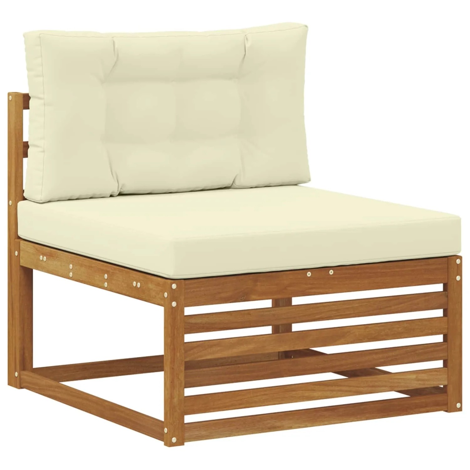 vidaXL Outdoor Mittelsofa Massivholz Akazie Natur 900563