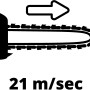 Symbol: Kettensäge Einhell GC-PC 1435 I TC Kit, Kettengeschwindigkeit 21 m/s.