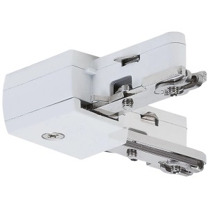 Paulmann URail L-Verbinder in Weiß für 230V Schienensysteme.