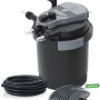 Heissner Druckfilter-Set HLF 4000 mit UVC-Klärer, Pumpe und Schlauch für Teiche bis 4000 l.