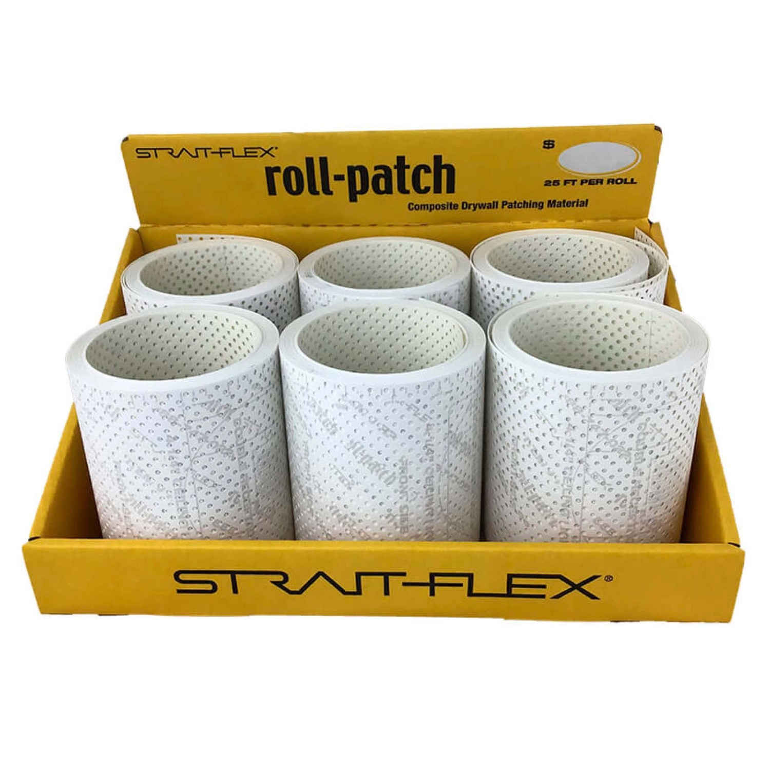Thumbnail - Strait-Flex Kantenprofil Roll-Patch 5,5 Zoll 6x Rolle 6,1m Papier Weiß