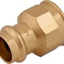 Übergangsmuffe aus Rotguss, 22 mm x 30,3 mm (Rp 1), für Heizung, Wasser und Solar.