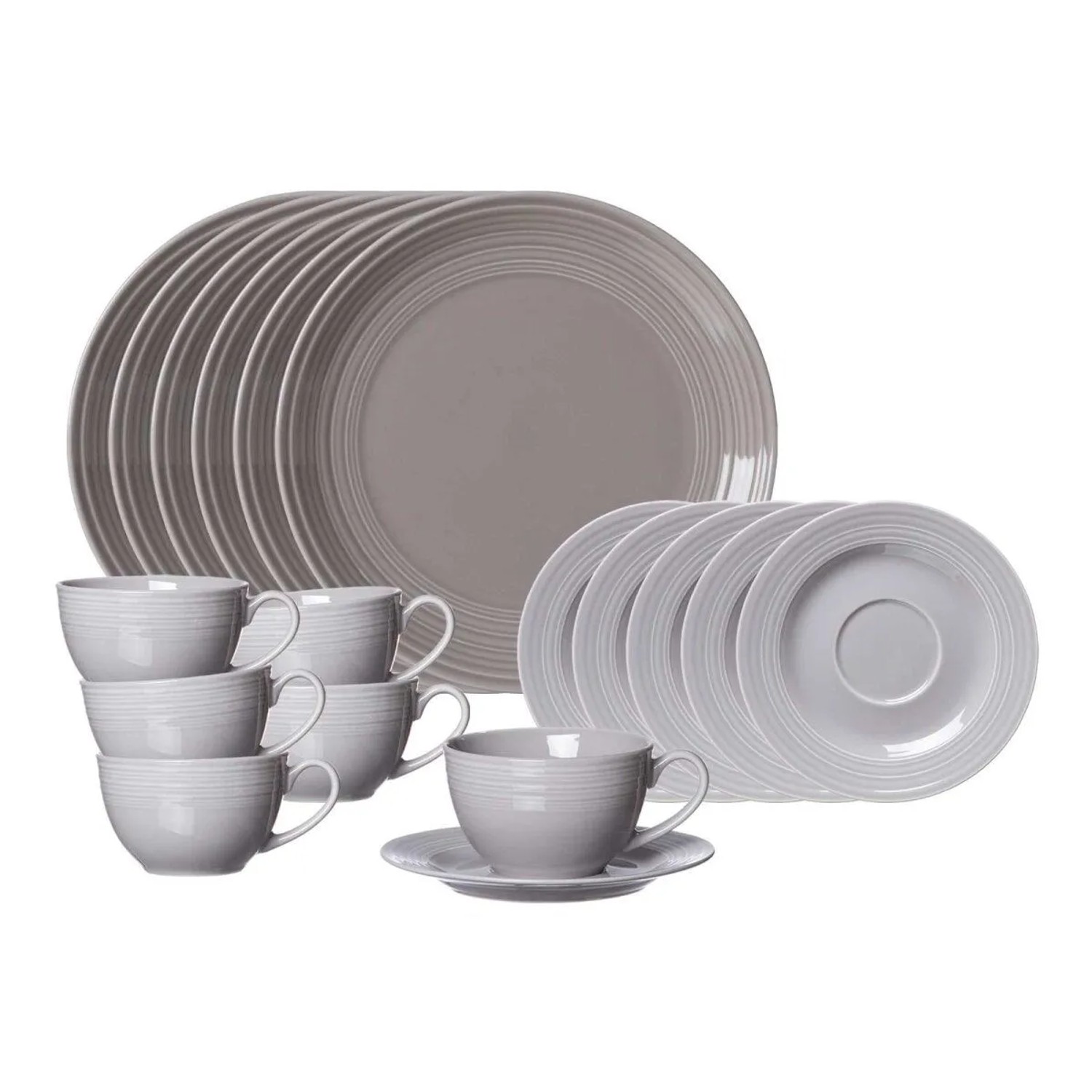 Ritzenhoff & Breker Levi Kaffeeservice 18-teilig Grau