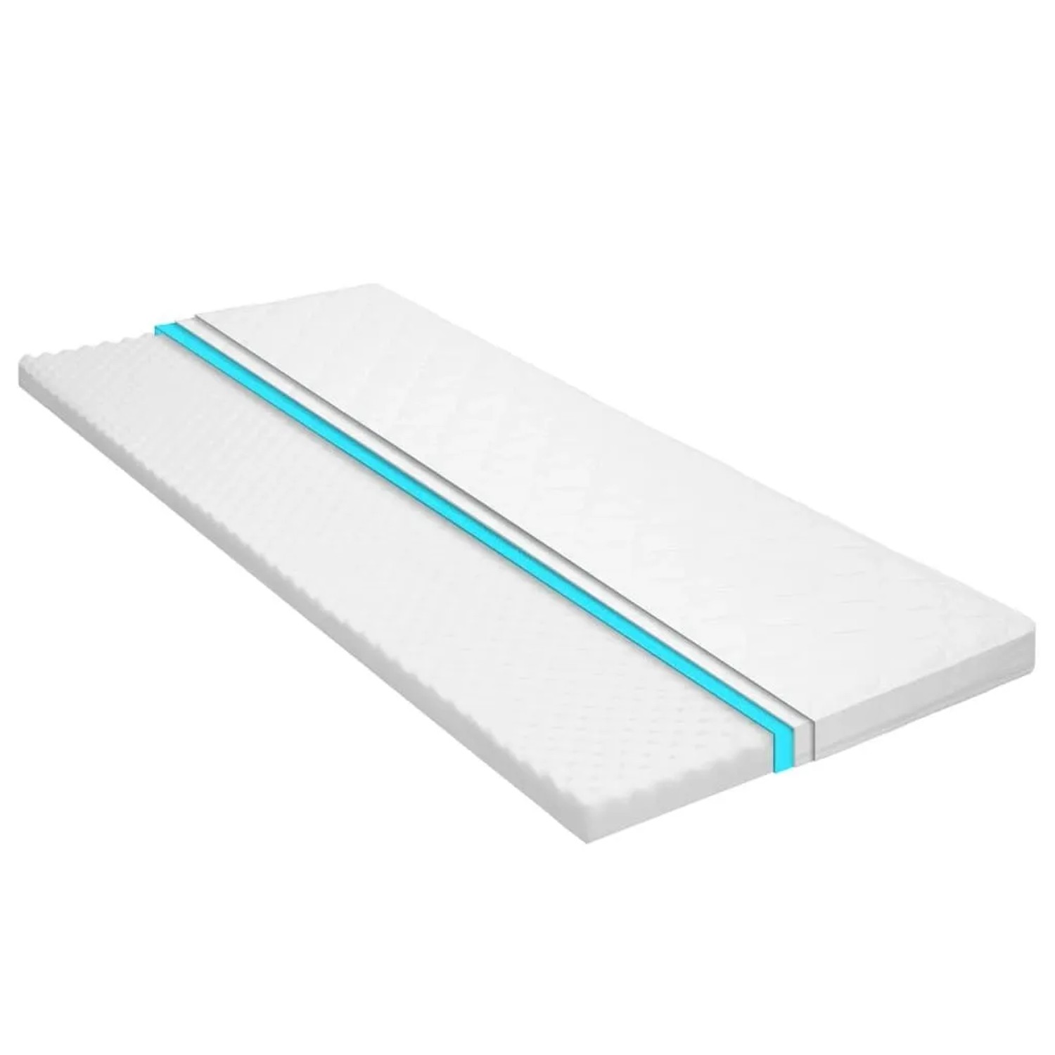vidaXL Matratzenauflage 80 x 200 cm Kaltschaum Ei-Profil 6 cm 282768