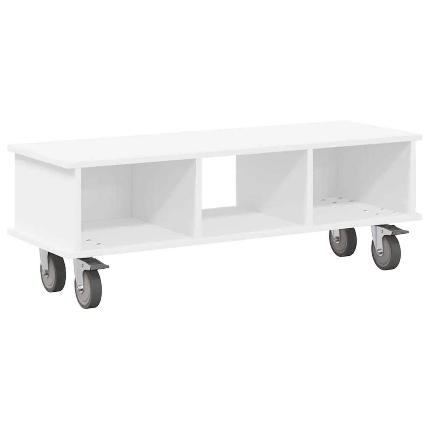 vidaXL TV-Ständer Weiß 100 x 35 x 35 cm Holzwerkstoff 891032
