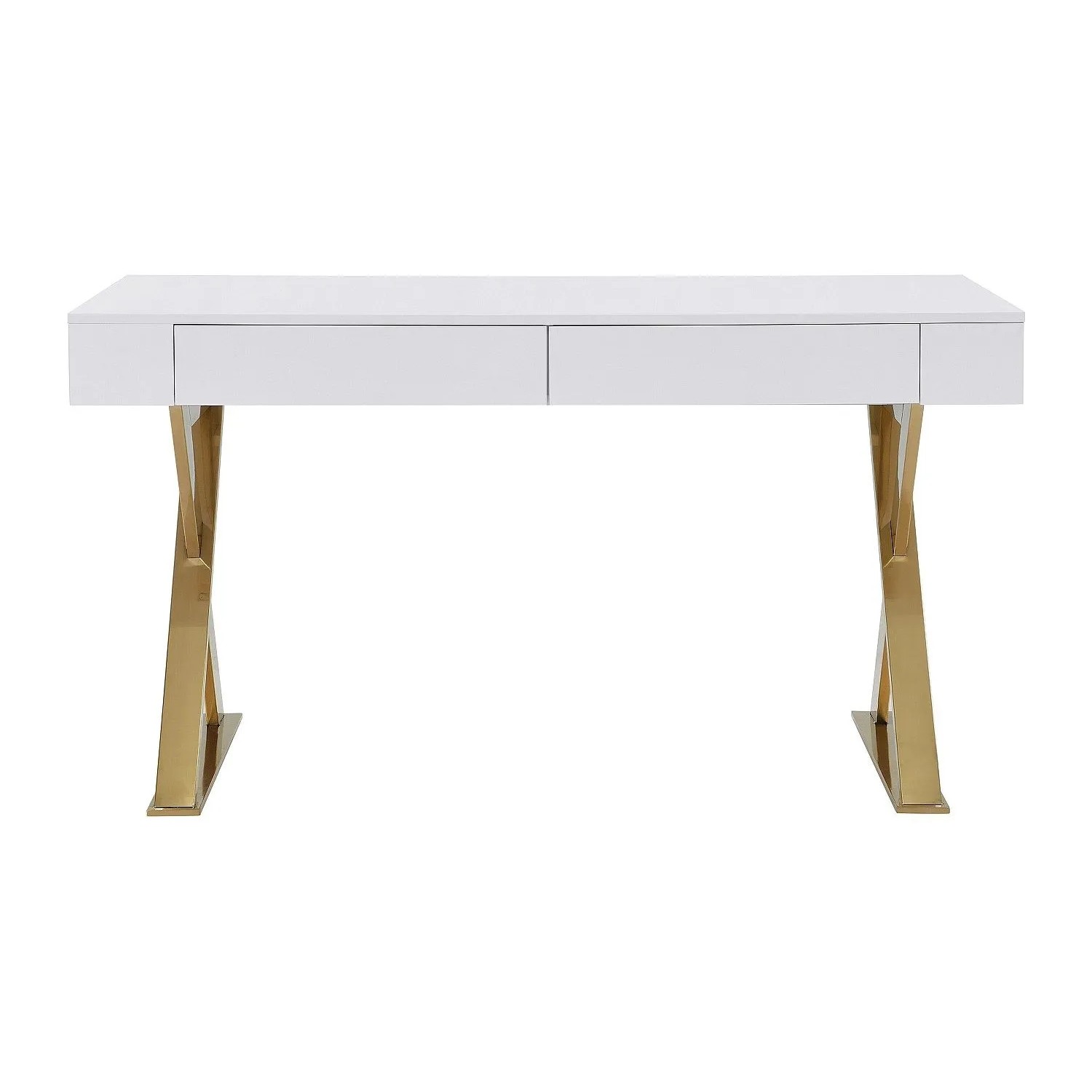 Vente-unique Schreibtisch Pleisa Weiß 140 cm