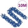 Blaue 10 m LED-Weihnachtsgirlande aus PVC mit hellen Lichtern, S-förmig. Ideal für festliche Dekoration.