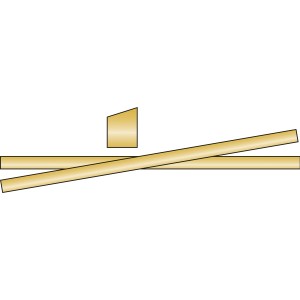T & J Zaunriegel für Gartenzaun, druckimprägniert, Kiefer/Fichte, Zubehör für Zaunbau