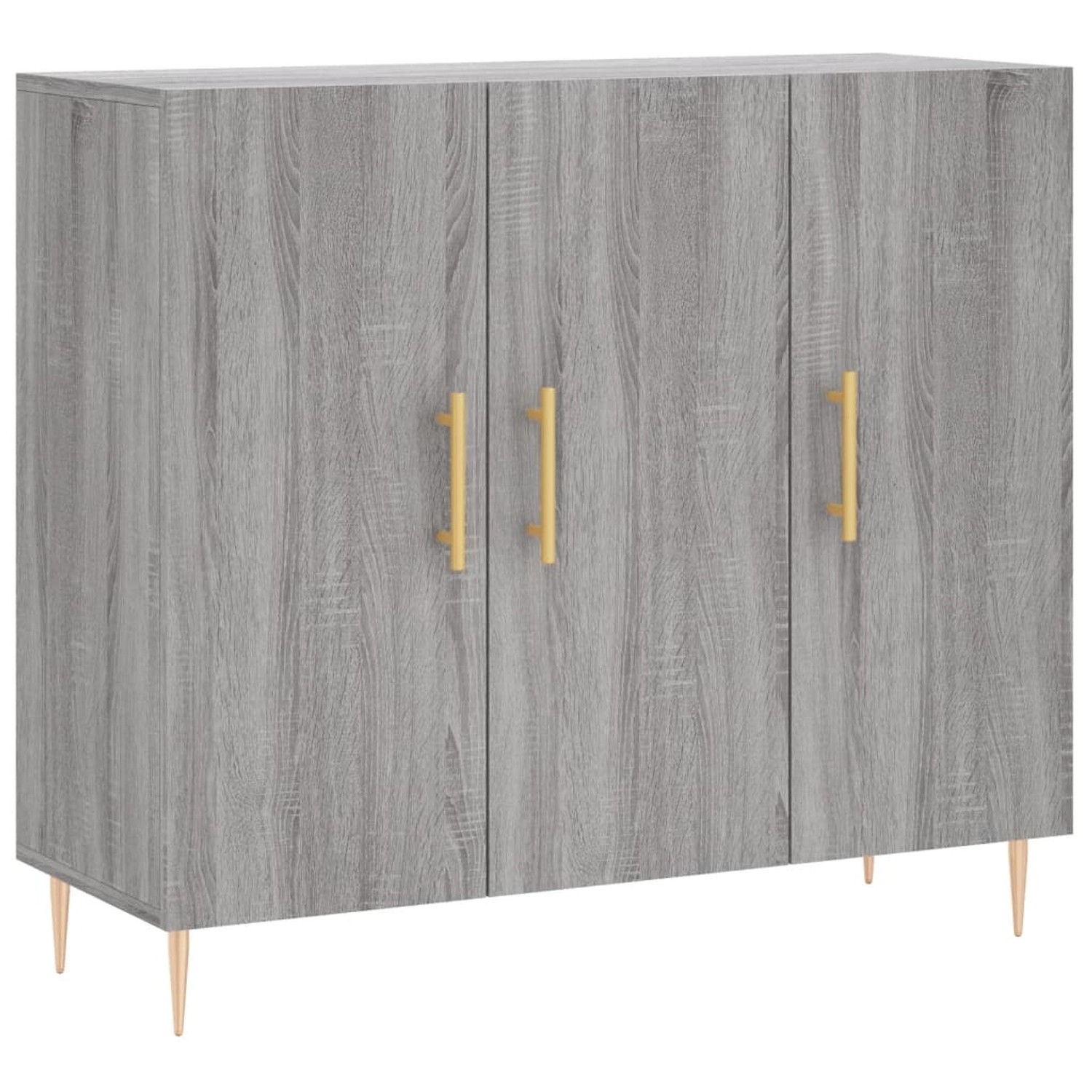 vidaXL Sideboard Grau Sonoma 90x34x80 cm Holzwerkstoff 828098 günstig online kaufen