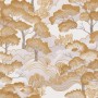 Erismann Vliestapete Elle Decoration 4 Golden Grove Gold mit Waldmotiv.