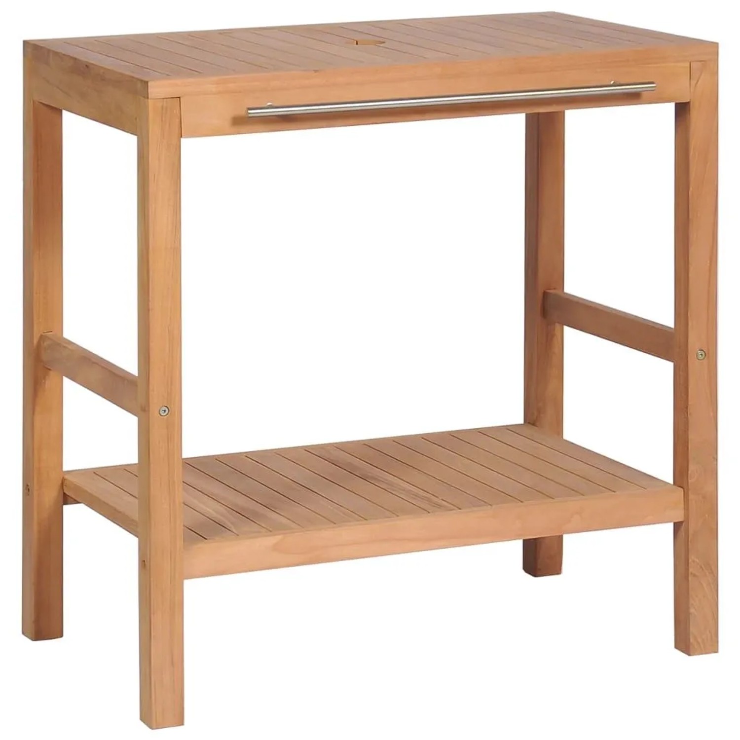 vidaXL Waschtischunterschrank Massivholz Teak 74x45x75 cm 246492