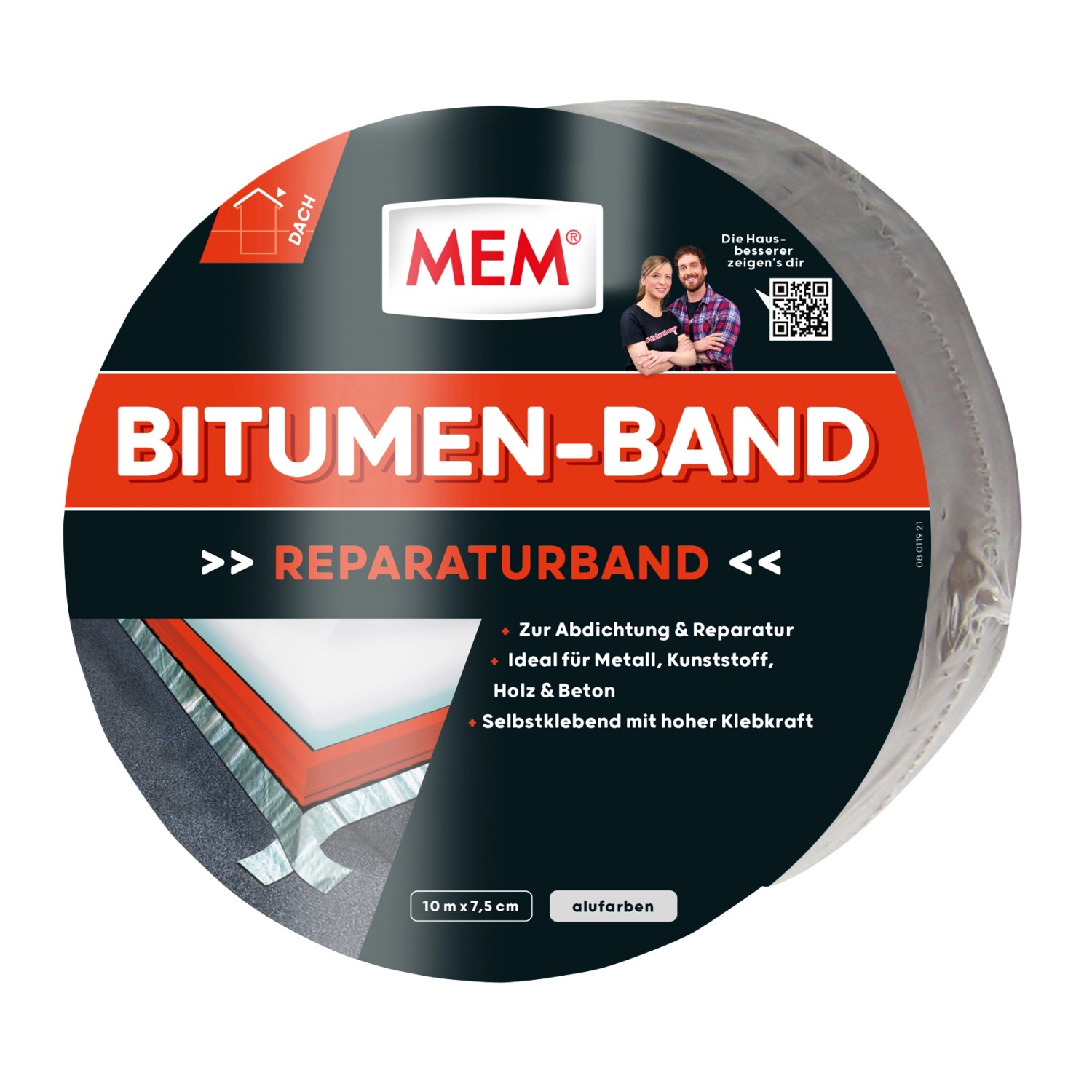 MEM Bitumen-Band Alu 7,5 cm x 10 m