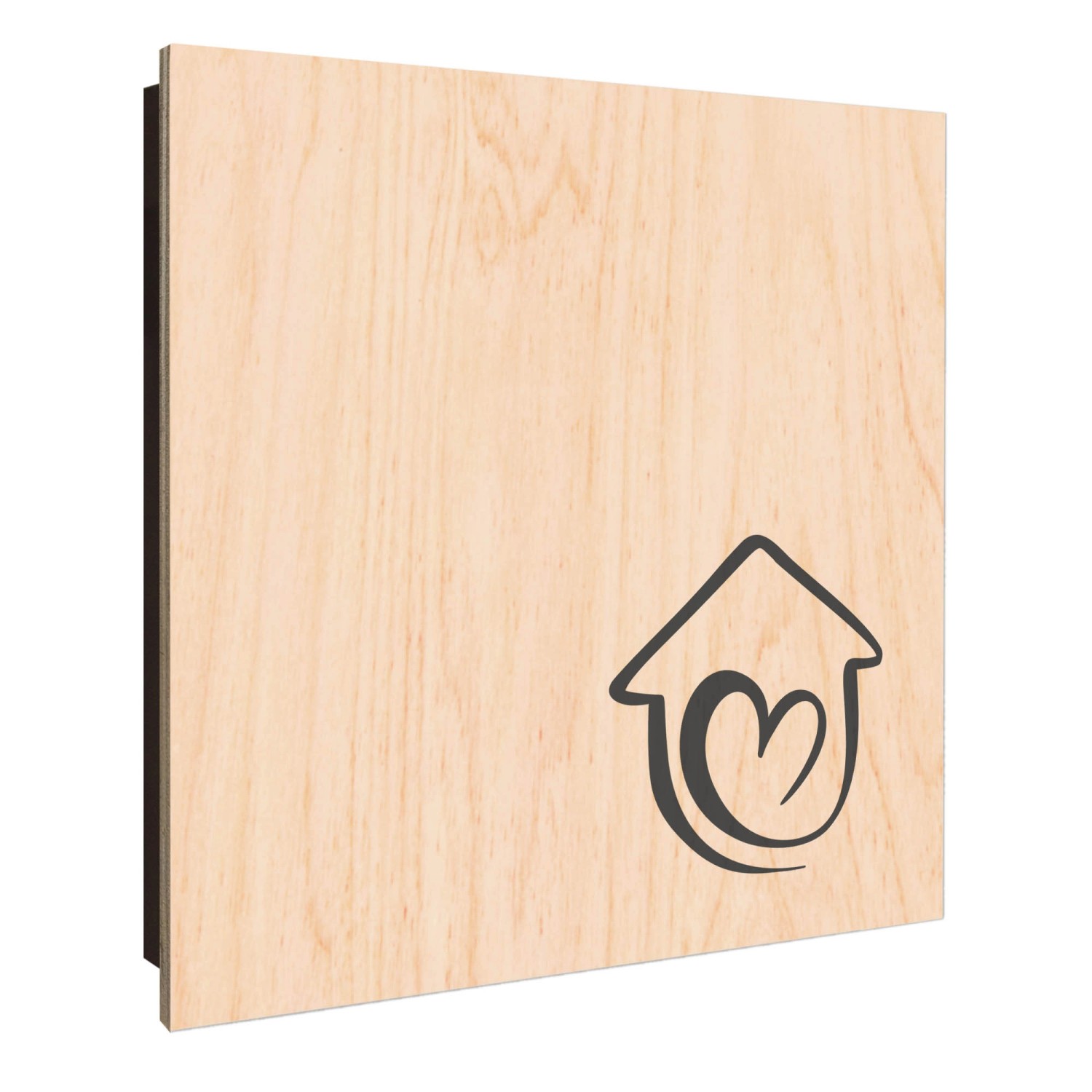 Banjado Schlüsselkasten Holz 30x30cm Schwarz Scharnier Rechts 50 Haken Desi günstig online kaufen
