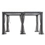 Sunjoy Netz für Matterhorn Multi-Pergola 306x406 cm, grau, mit Moskitonetz