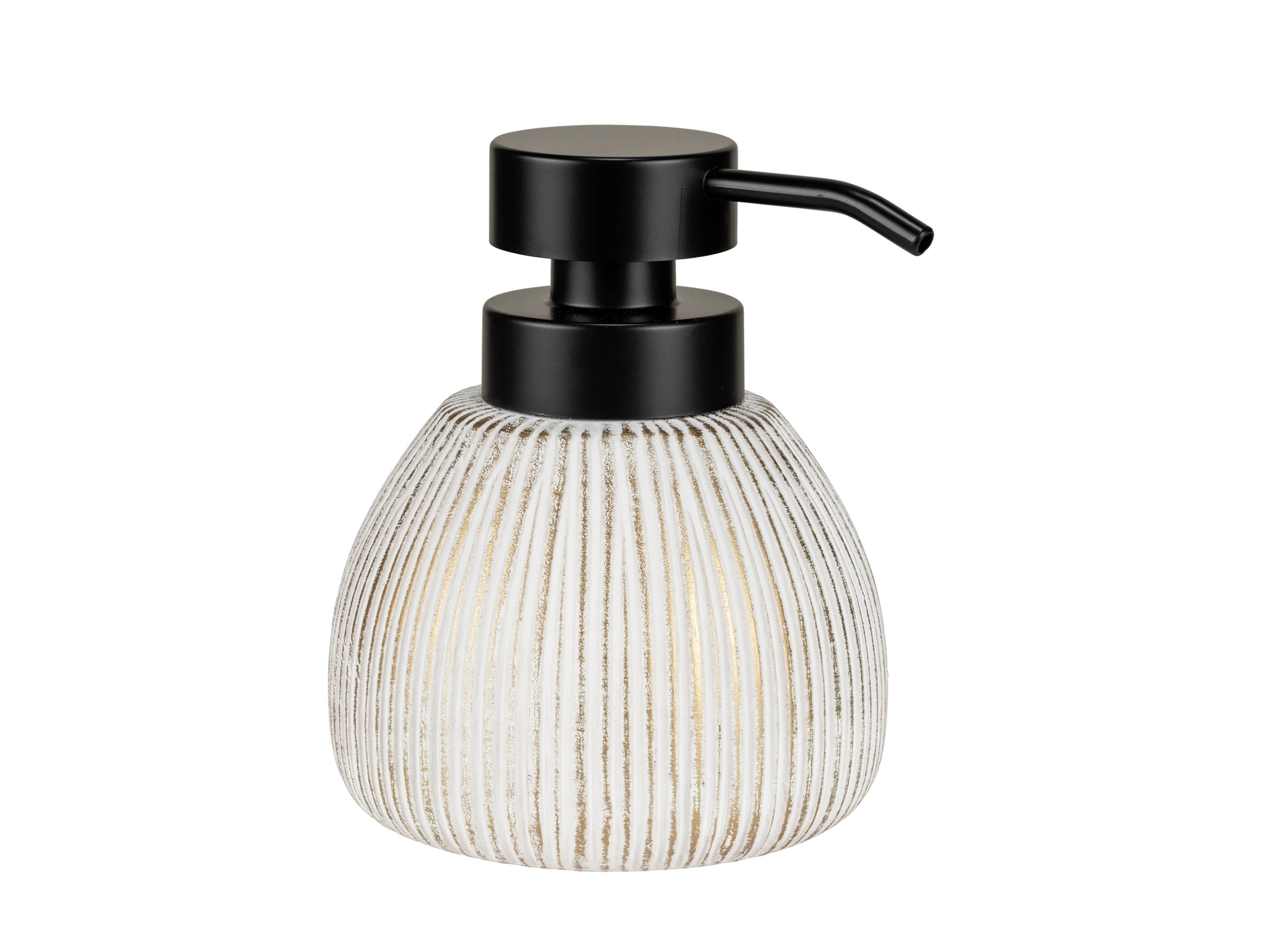 WENKO Seifenspender Nebo Braun - Flüssigseifen Spender 0,24l Aus Polyresin