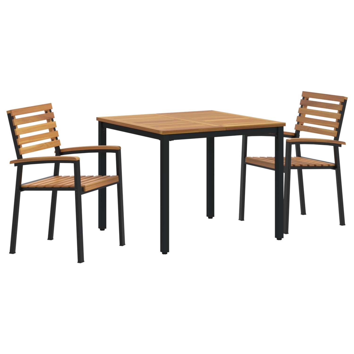 vidaXL 3-Teiliges Garten Essset aus Massivem Akazienholz und Metall 3284397 günstig online kaufen