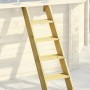 Holzleiter für Karibu Pool Set A, chromfrei kesseldruckimprägniert.