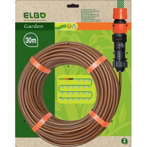Vitavia/Elgo Tropfschlauch DP30, 30m, mit Druckregler und Filter für Gewächshaus und Garten.