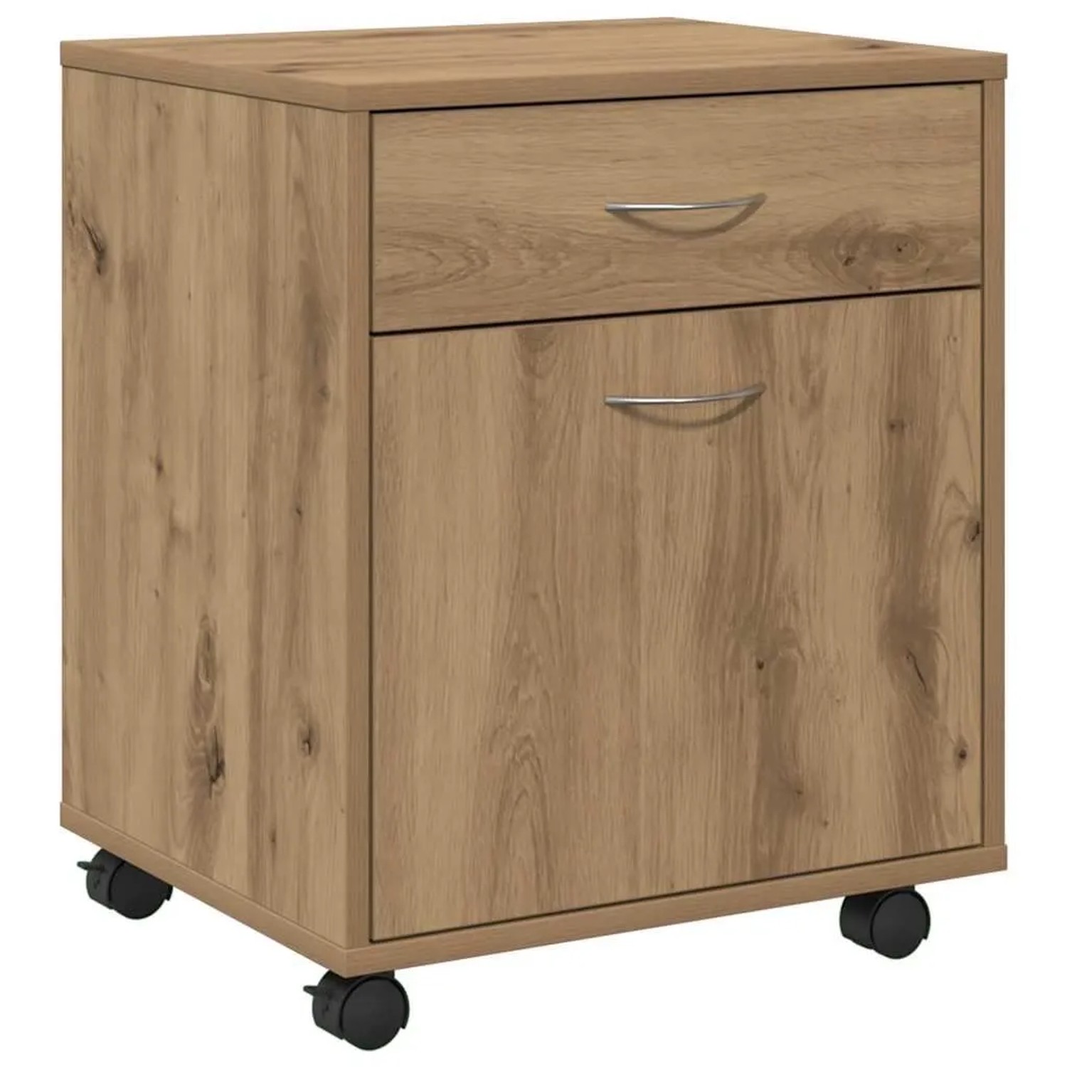 vidaXL Rollcontainer Artisan-Eiche 45x38x54 cm Holzwerkstoff 856655 günstig online kaufen