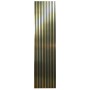 Kovalex Akustikpaneel in Gold mit feiner Holzlamellen-Optik zur Wandgestaltung.