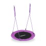 Relaxdays Nestschaukel Stahl Lila Höhenverstellbar 90 cm 2,5 kg