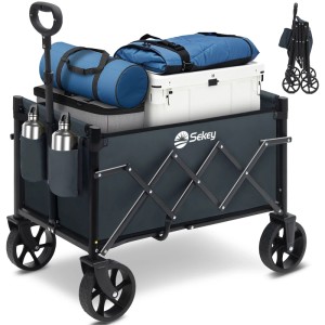 Sekey Bollerwagen Faltbar Klein 80KG Grau