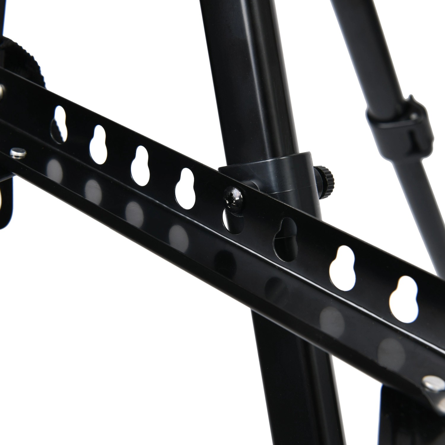 Detailaufnahme der Artina Paris Metall Staffelei mit Pinselhalter.