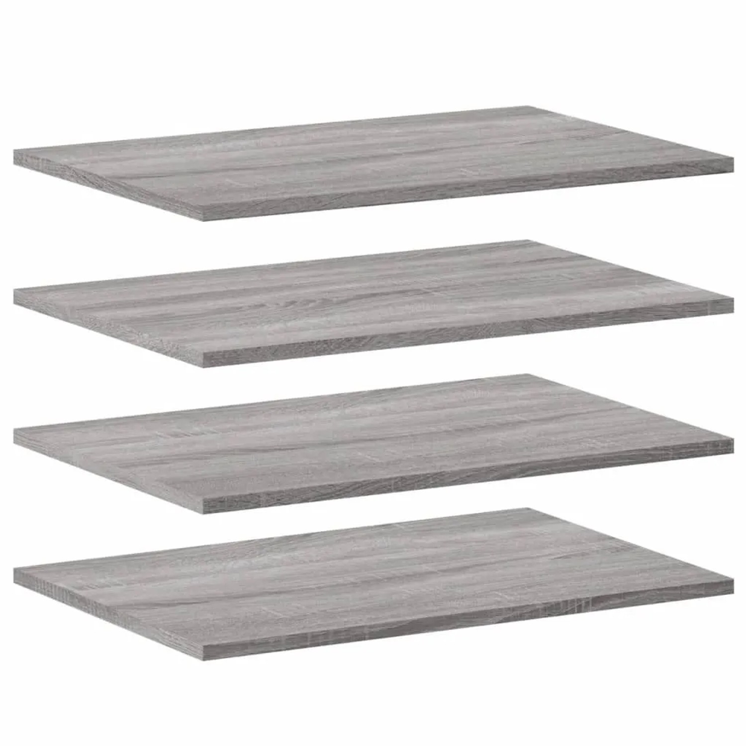 vidaXL Wandregale 4 Stk Grau Sonoma 60x40x1,5 cm Holzwerkstoff 838245