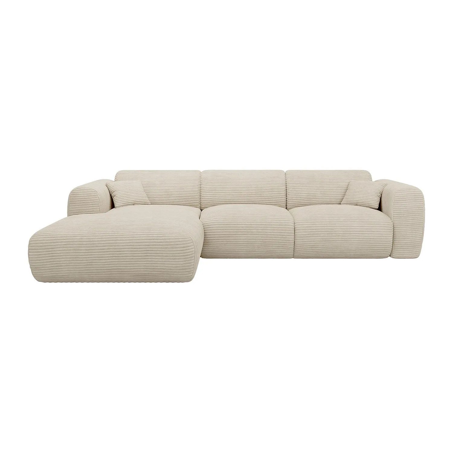 Vente-unique Sofa Ohne Schlafmöglichkeit Pogni Beige 280 cm