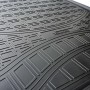 Schwarze Gummi Kofferraumwanne für Volvo XC40, passgenau mit Rand.